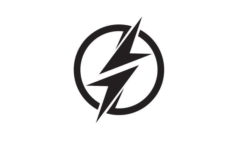 Thunderbolt flash lightning faster logo v51 Logo Template