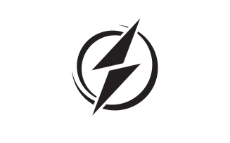 Thunderbolt flash lightning faster logo v52