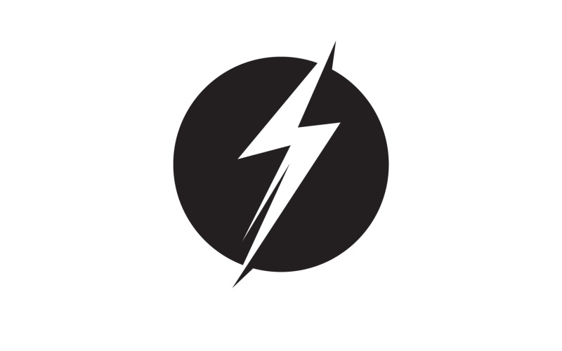 Thunderbolt flash lightning faster logo v53 Logo Template