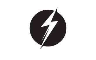 Thunderbolt flash lightning faster logo v53