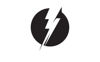 Thunderbolt flash lightning faster logo v54