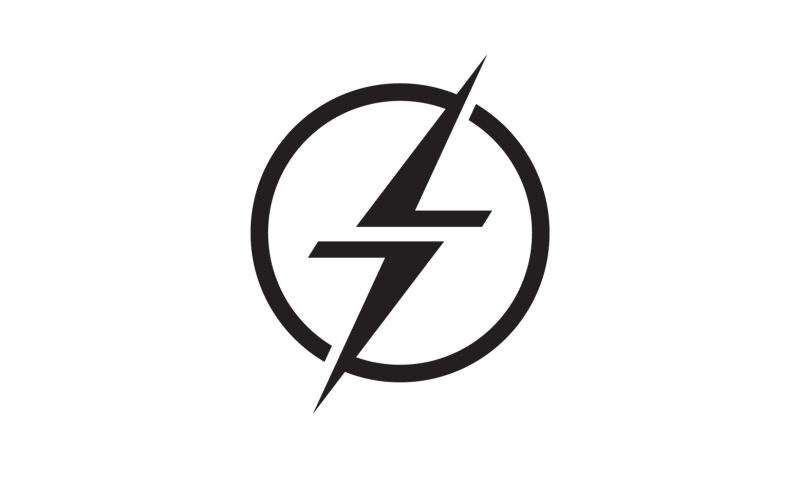 Thunderbolt flash lightning faster logo v55 Logo Template