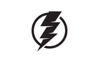 Thunderbolt flash lightning faster logo v57