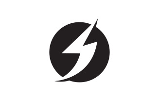 Thunderbolt flash lightning faster logo v58