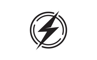 Thunderbolt flash lightning faster logo v59