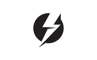 Thunderbolt flash lightning faster logo v60