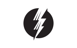 Thunderbolt flash lightning faster logo v62