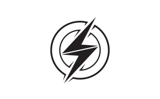 Thunderbolt flash lightning faster logo v63