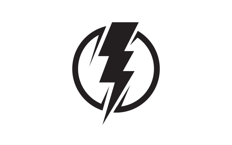 Thunderbolt flash lightning faster logo v64 Logo Template