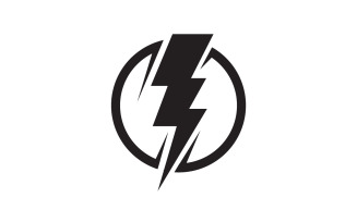 Thunderbolt flash lightning faster logo v64