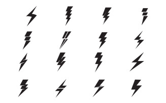 Thunderbolt flash lightning faster logo v65