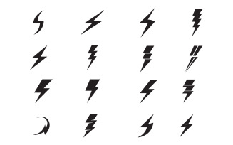 Thunderbolt flash lightning faster logo v66