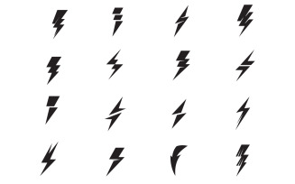 Thunderbolt flash lightning faster logo v67