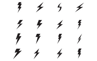 Thunderbolt flash lightning faster logo v68