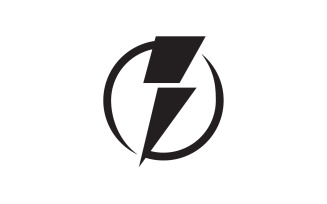 Thunderbolt flash lightning faster logo v75