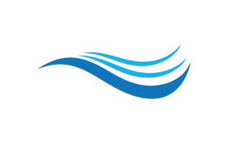 Water wave logo beach logo template v2