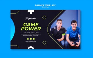Gaming Concept Social Media Banner Cover Template