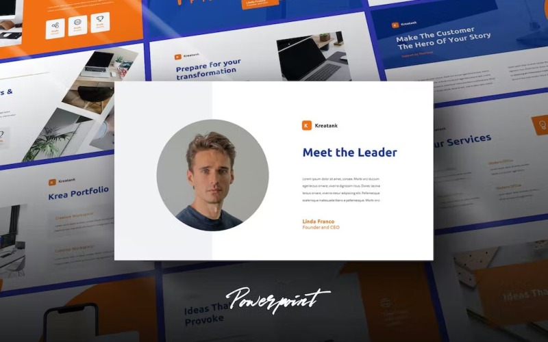 Kreatank - Company Profile Powerpoint Template PowerPoint Template