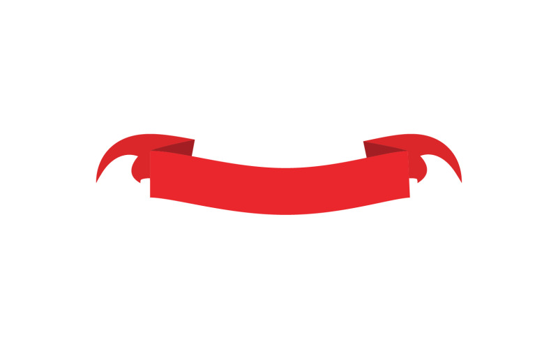 Ribbon vector design ornament v1 Logo Template