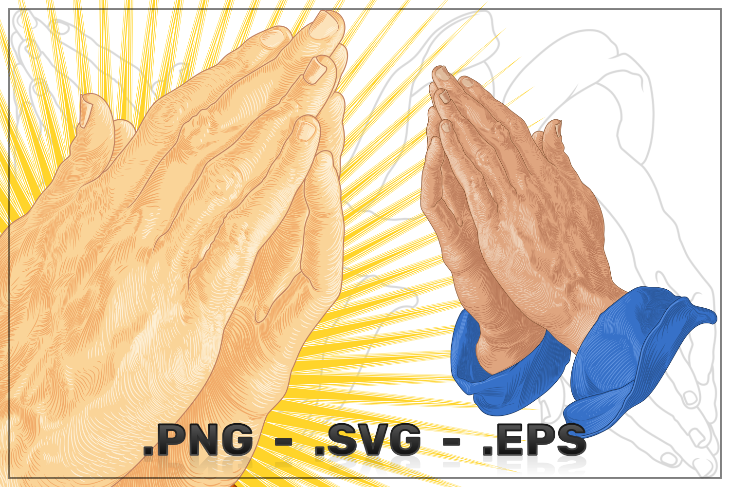 Kit Graphique #348012 Hands Praying Divers Modles Web - Logo template Preview