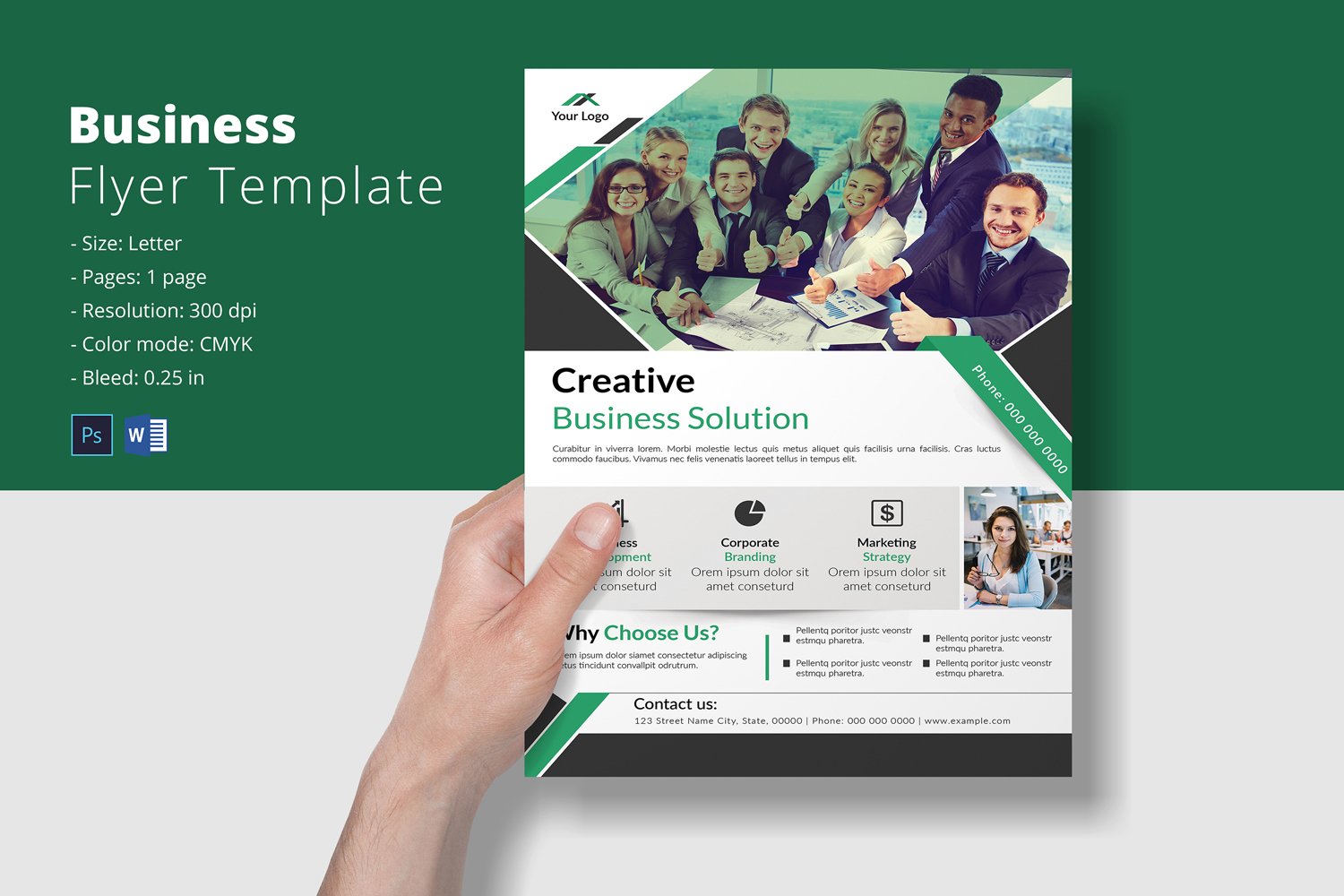 Template #348028 Flyer Corporate Webdesign Template - Logo template Preview