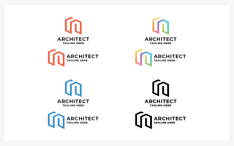 Kit Graphique #348033 Architecture Noir Web Design - Logo template Preview