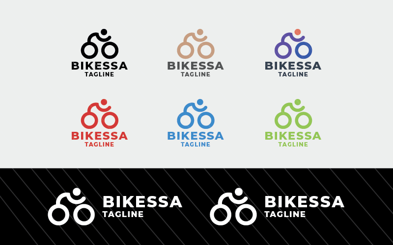 Kit Graphique #348037 Bibicyclette Vlo Divers Modles Web - Logo template Preview