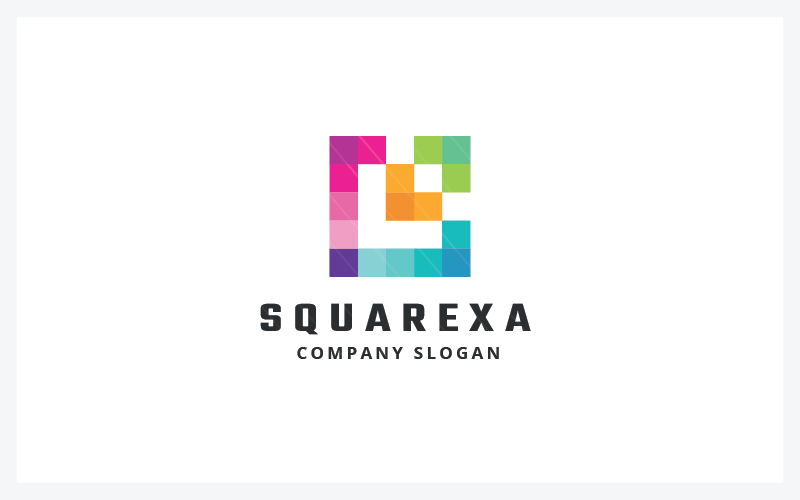 Corner Square Logo Template