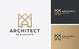 Architect Real Estate Latter A Logo