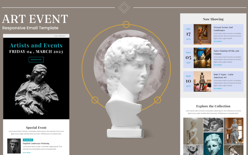Art Event – Responsive Email Template Newsletter Template