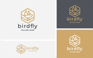 Bird Fly Animal Vector Logo