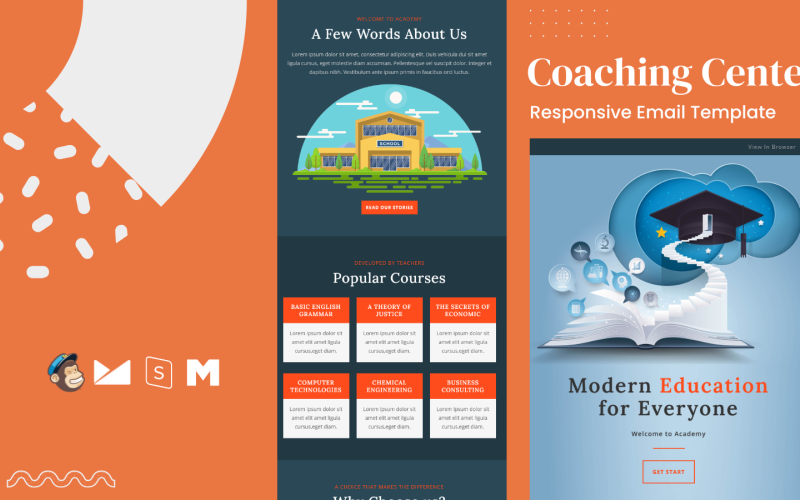 Coaching Center – Responsive Email Template Newsletter Template