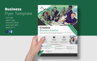 Corporate Flyer, Business Flyer . Ms Word & Photoshop template