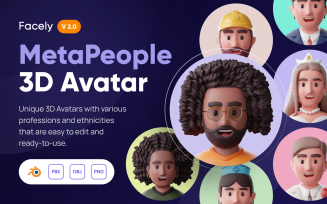 Facely V2 - MetaPeople 3D Avatar