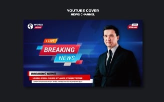 News Channel Social Media Cover Template