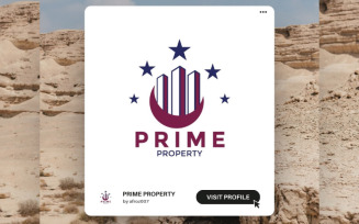 Prime Property Logo Template – Elegant & Timeless Real Estate Branding