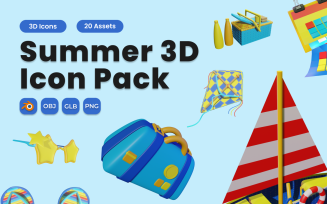 Summer 3D Icon Pack Vol 3