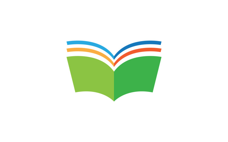 Book read hand logo vector v1 Logo Template