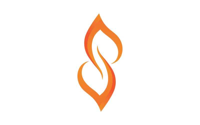 Fire hot burning logo vector v4 Logo Template