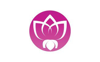 Flower lotus flower beauty logo v1