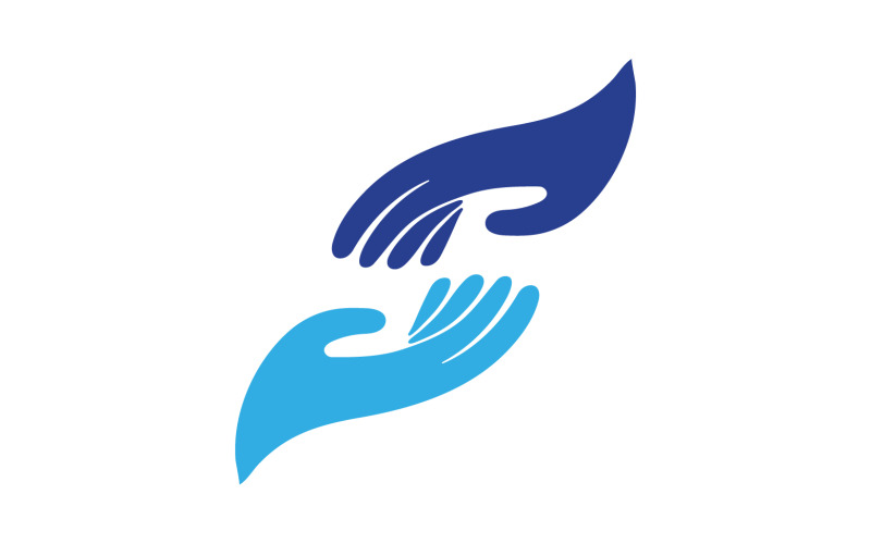 Hand care help care logo v1 Logo Template