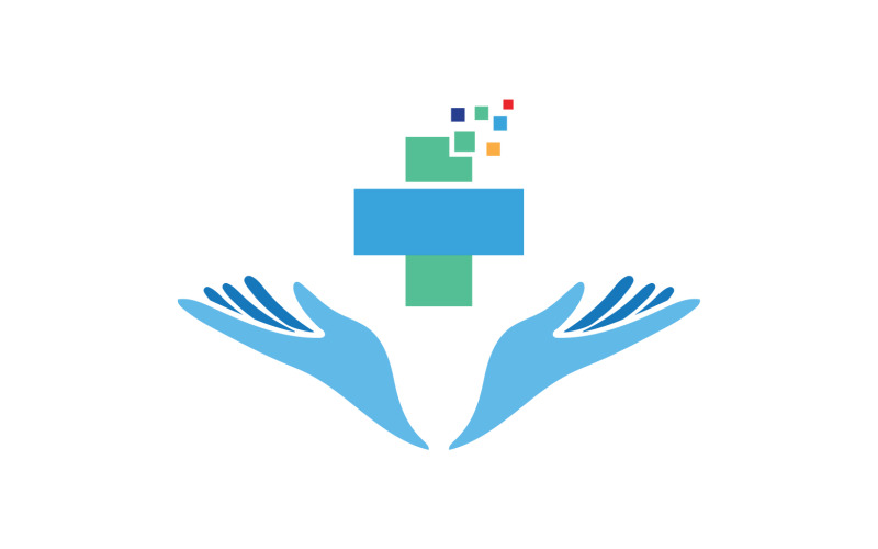 Medical cross hospital logo vector v12 Logo Template