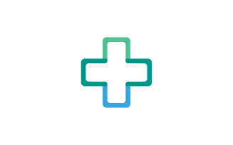 Medical cross hospital logo vector v2