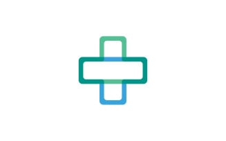 Medical cross hospital logo vector v5