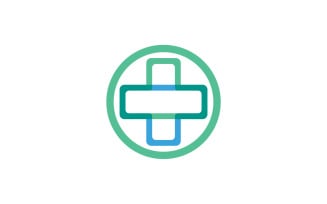 Medical cross hospital logo vector v6