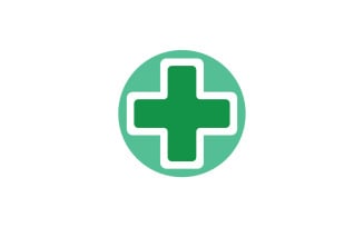 Medical cross hospital logo vector v8