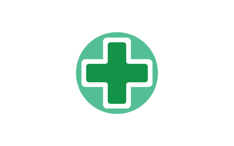 Medical cross hospital logo vector v8 Logo Template