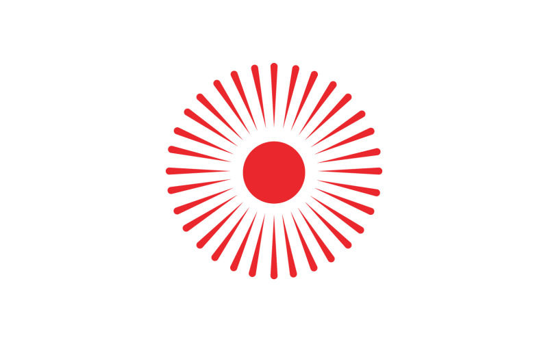 Sun brush logo nature circle v3 Logo Template