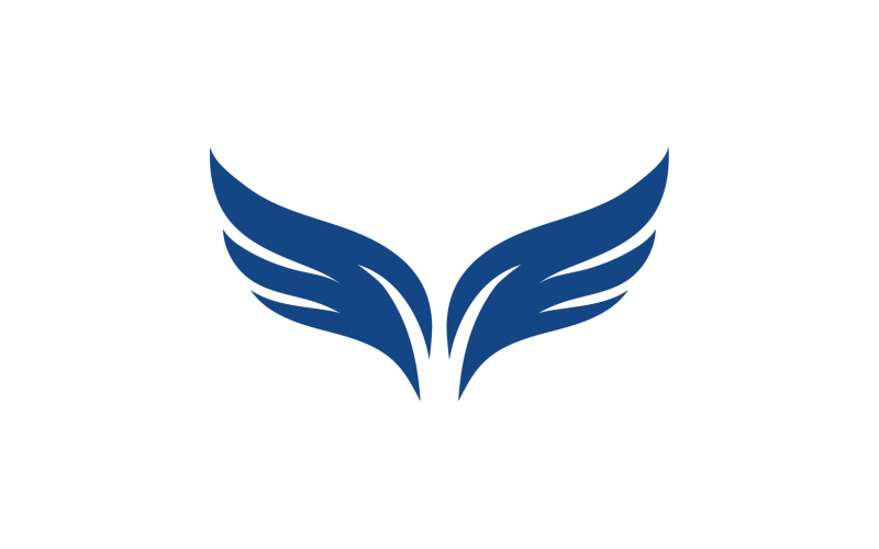 WIng bird falcon eagle angle logo v1 Logo Template
