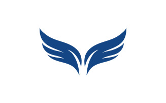 WIng bird falcon eagle angle logo v1